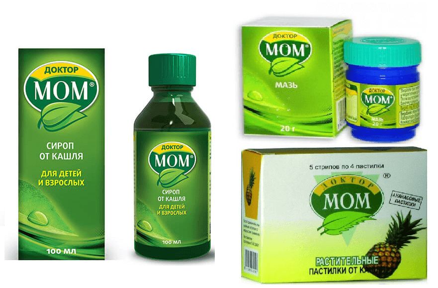 Dr. Mom (lozenges, syrup, warming ointment)