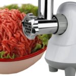 Minced meat and meat grinder)