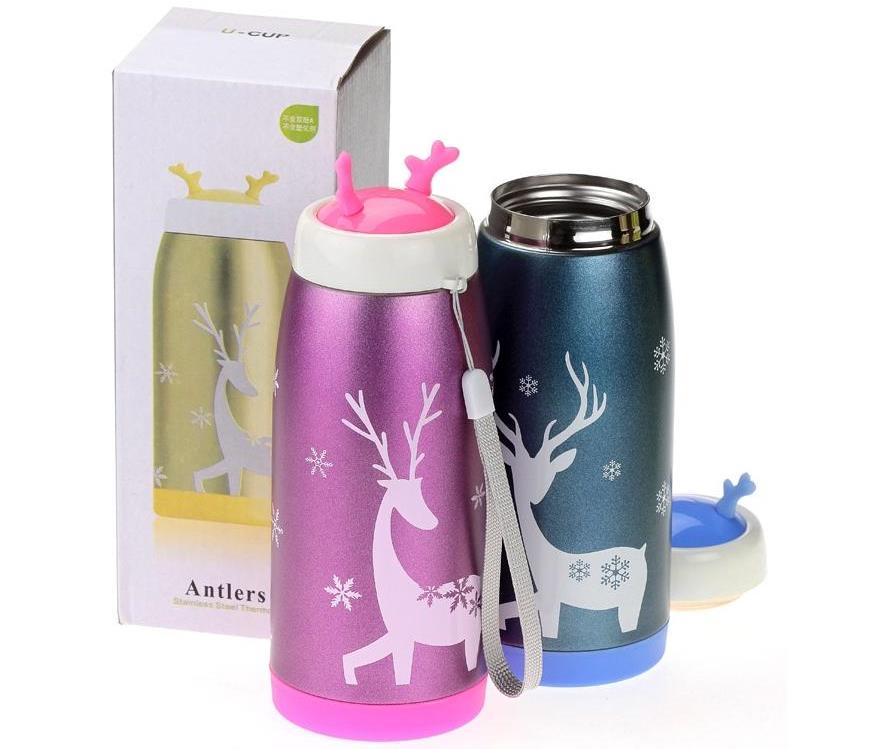 Thermos and thermomugs with a symbol of the year