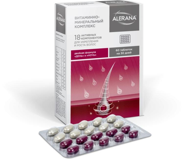 Alerana – Complex for hair vitamin and mineral, 60 pcs photo