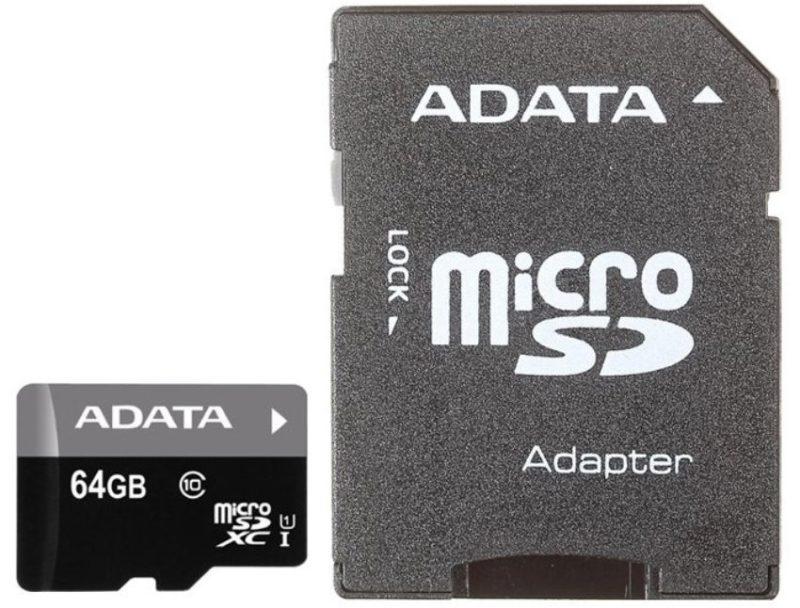 ADATA Premier microSDXC Class 10 UHS-I U1 + SD adapter photo