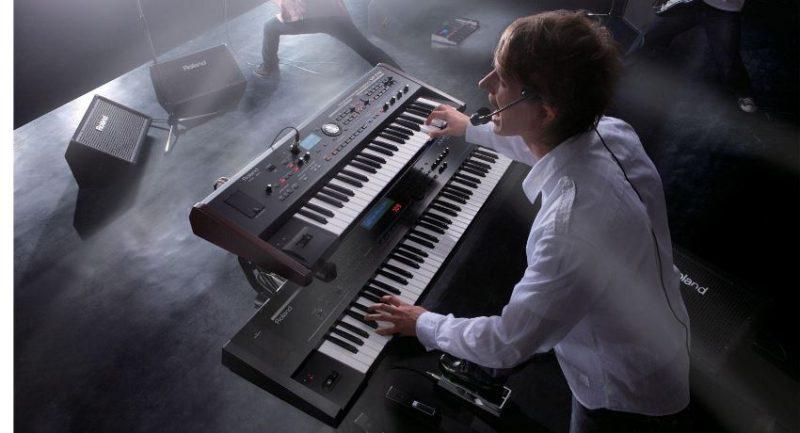 synthesizer at a concert