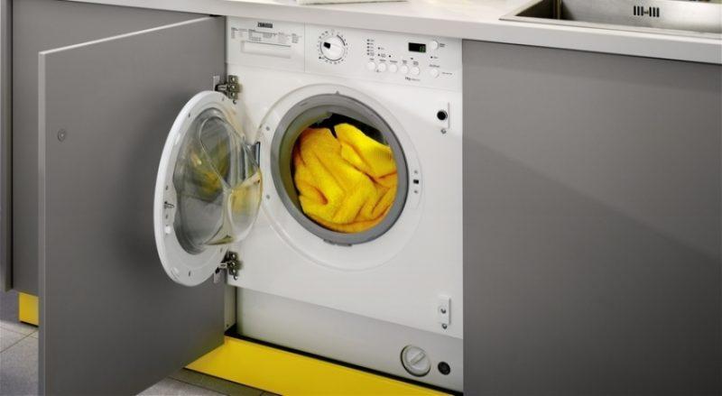 We choose the built-in washing machine with dryer