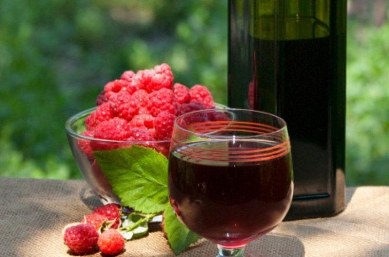 Photo de vin de framboise